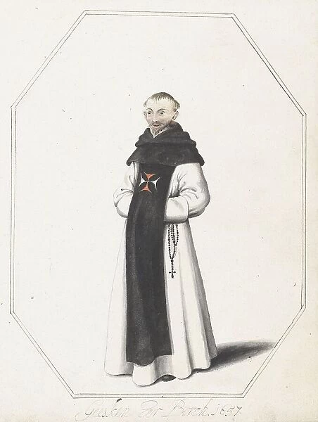Monk with rosary beads, 1657. Creator: Gesina ter Borch
