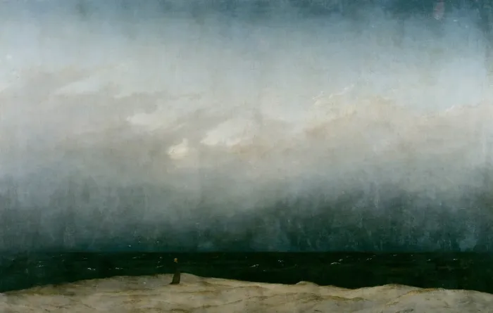 Framed Print : The Monk by the Sea, 1808-1810. Artist: Friedrich, Caspar David (1774-1840) Framed Print : The Monk by the Sea, 1808-1810. Artist: Friedrich, Caspar David (1774-1840)