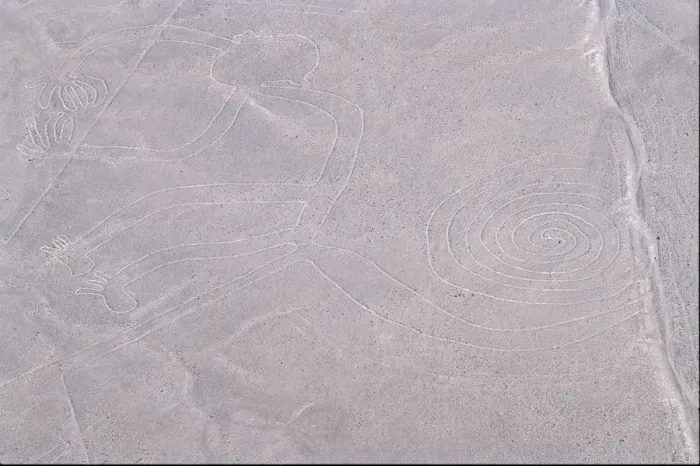 Framed Print : The Monkey, Nazca Lines, Ica, Peru, 2015. Creator: Luis Rosendo Framed Print : The Monkey, Nazca Lines, Ica, Peru, 2015. Creator: Luis Rosendo