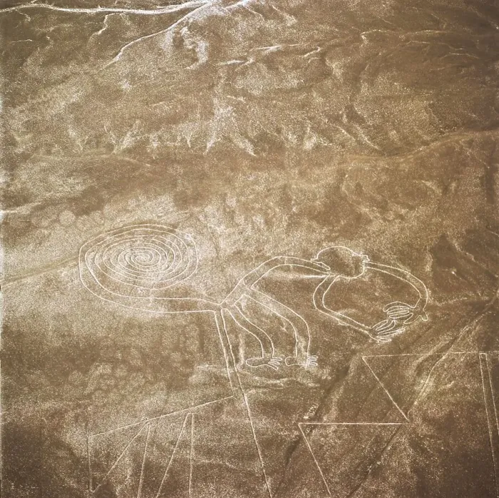 Framed Print : The Monkey, Nazca Lines, Ica, Peru, 2015. Creator: Luis Rosendo Framed Print : The Monkey, Nazca Lines, Ica, Peru, 2015. Creator: Luis Rosendo
