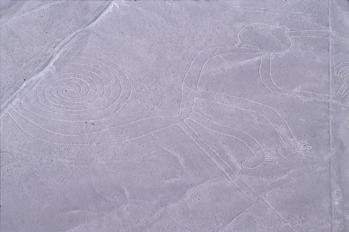 Framed Print : The Monkey, Nazca Lines, Ica, Peru, 2015. Creator: Luis Rosendo Framed Print : The Monkey, Nazca Lines, Ica, Peru, 2015. Creator: Luis Rosendo