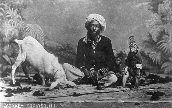 Monkey trainer, India, 20th century