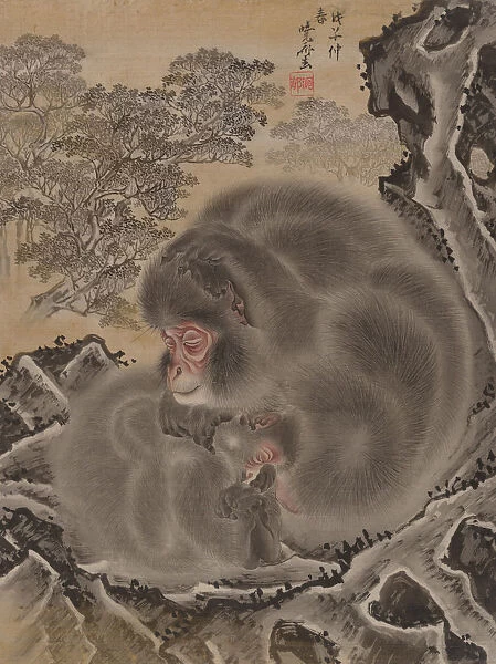 Monkeys, March 1888. Creator: Kawanabe Kyosai