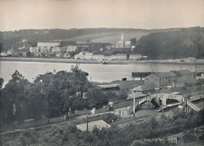 Framed Print : Monkstown - From Monkstown Pier Station, 1895 Framed Print : Monkstown - From Monkstown Pier Station, 1895