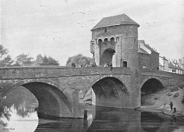 Monnow Bridge and Gatehouse, Monmouth, c1896. Artist: R Tudor Williams
