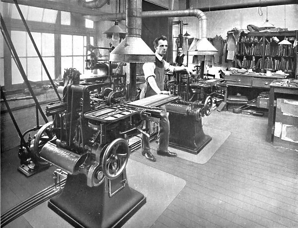 Monotype Casters and Stereotype Department, 1919