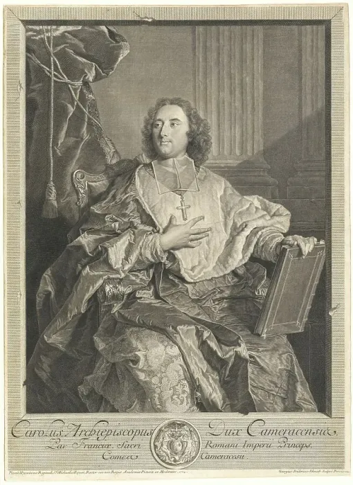 Framed Print : Monseigneur Louis-Charles d'Orléans de Saint-Albin, Archbishop of Cambrai, 1741. Creator: Georg Friedrich Schmidt Framed Print : Monseigneur Louis-Charles d'Orléans de Saint-Albin, Archbishop of Cambrai, 1741. Creator: Georg Friedrich Schmidt