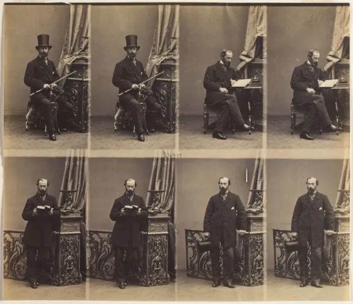 Framed Print : Monsieur Merlen, 1861. Creator: Andre-Adolphe-Eugene Disderi (French, 1819-1889)