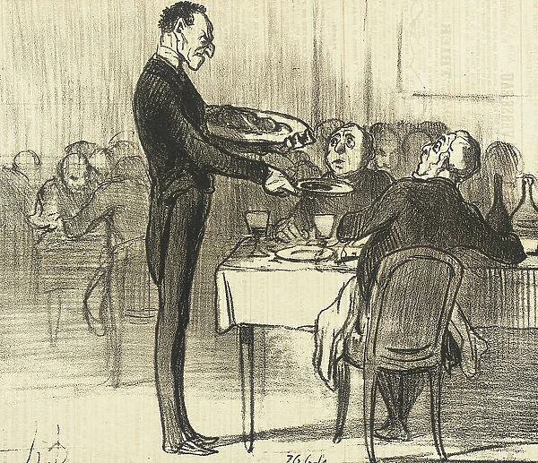 Monsieur veut-il des crêpes?.. 1855. Creator: Honore Daumier