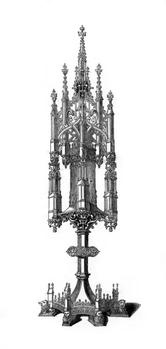 Framed Print : Monstrance, (1843). Artist: Henry Shaw Framed Print : Monstrance, (1843). Artist: Henry Shaw