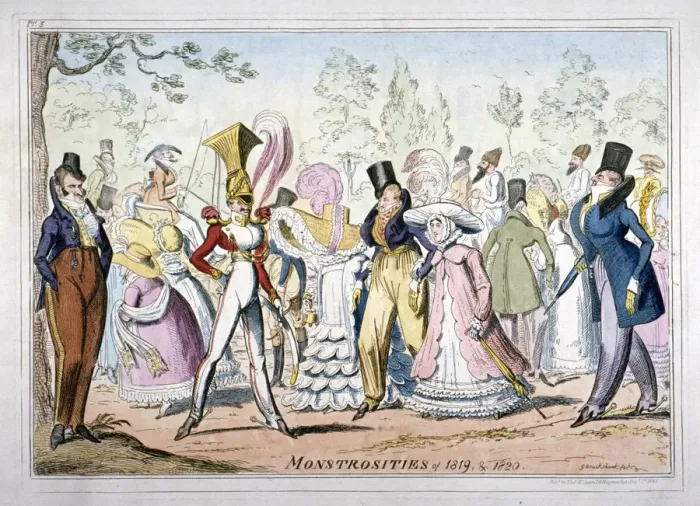 Framed Print : Monstrosities of 1819, and 1820, 1835. Artist Framed Print : Monstrosities of 1819, and 1820, 1835. Artist