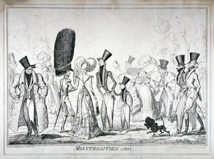 Framed Print : Monstrosities of 1821, 1835. Artist Framed Print : Monstrosities of 1821, 1835. Artist