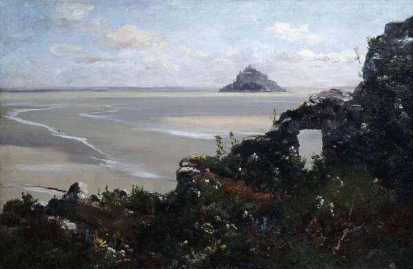 Mont Saint Michel, 1881. Artist: Emmanuel Lansyer