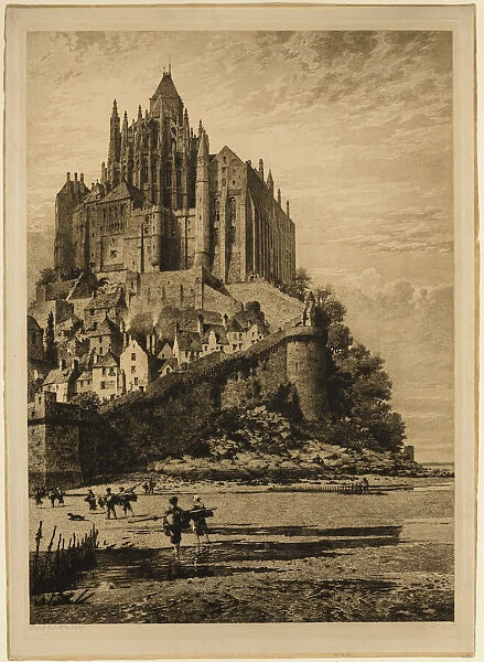 Mont Saint-Michel, 1882. Creator: Axel Herman Haig