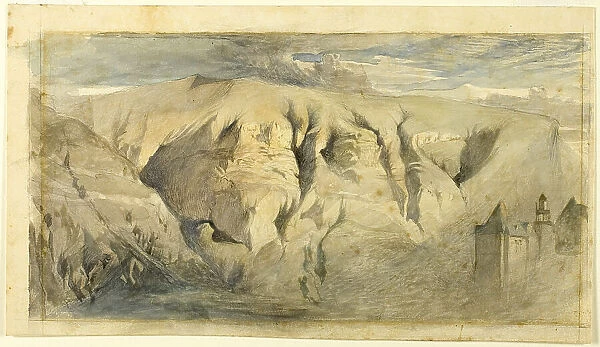 Mont Saleve, c.1840. Creator: John Ruskin