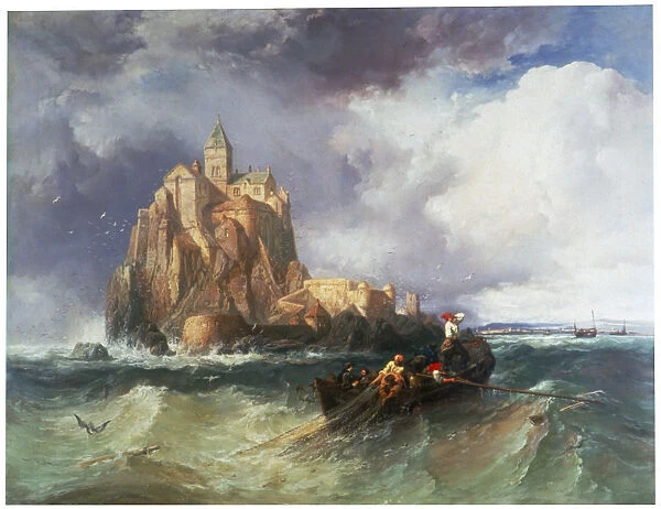 Mont St Michel, 1868. Artist