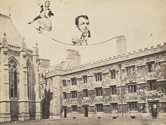 Framed Print : Montage of Ecclesiastical Figures Posed in Political Satire, 1860s. Creator: Unknown Framed Print : Montage of Ecclesiastical Figures Posed in Political Satire, 1860s. Creator: Unknown
