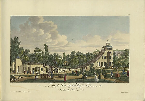 Montages de Belleville, Barrière des 3 couronnes, 1817-1824. Creator: Courvoisier-Voisin, Henri (1757-1830)