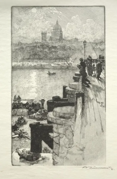 Framed Print : Montagne Ste. Genevieve. Creator: Auguste Louis Lepere (French, 1849-1918) Framed Print : Montagne Ste. Genevieve. Creator: Auguste Louis Lepere (French, 1849-1918)
