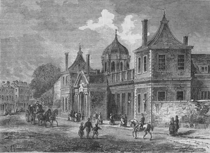 Framed Print : Front of Montagu House, Great Russell Street, Bloomsbury, London, 1830 (1878) Framed Print : Front of Montagu House, Great Russell Street, Bloomsbury, London, 1830 (1878)