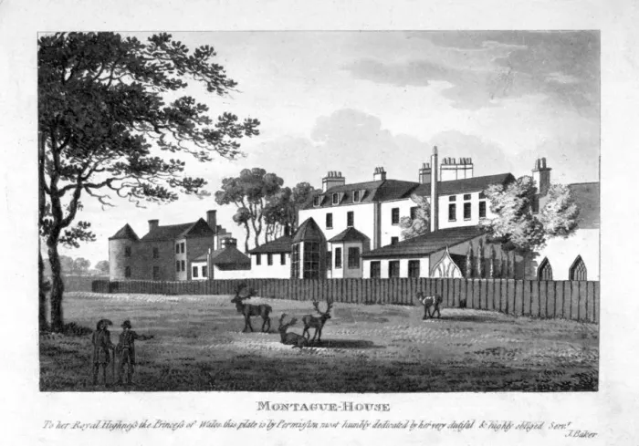 Framed Print : Montague House, Greenwich, London, c1800 Framed Print : Montague House, Greenwich, London, c1800