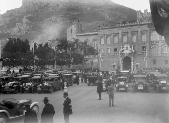 Framed Print : Monte Carlo Rally, Monaco, 1930. Artist: Bill Brunell Framed Print : Monte Carlo Rally, Monaco, 1930. Artist: Bill Brunell