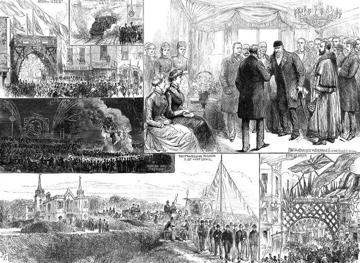 Framed Print : The Montefiore Celebration at Ramsgate, 1883. Creator: Unknown Framed Print : The Montefiore Celebration at Ramsgate, 1883. Creator: Unknown