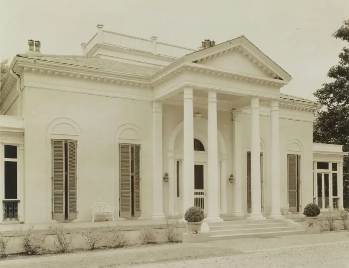 Framed Print : Monteigne, Natchez, Adams County, Mississippi, 1938. Creator: Frances Benjamin Johnston Framed Print : Monteigne, Natchez, Adams County, Mississippi, 1938. Creator: Frances Benjamin Johnston
