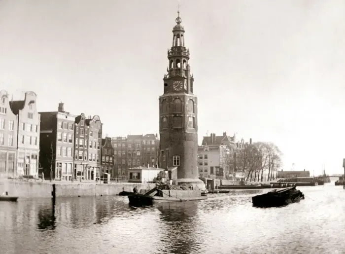 Framed Print : The Montelbaanstoren, Amsterdam, 1898. Artist: James Batkin Framed Print : The Montelbaanstoren, Amsterdam, 1898. Artist: James Batkin
