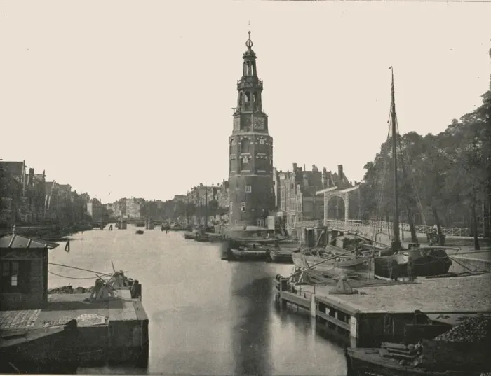 Framed Print : The Montelbaanstoren, Amsterdam, Netherlands, 1895. Creator: Unknown Framed Print : The Montelbaanstoren, Amsterdam, Netherlands, 1895. Creator: Unknown