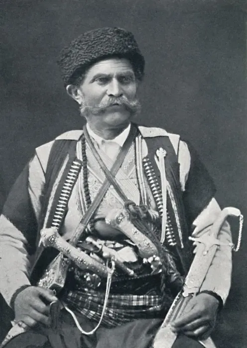 Framed Print : A Montenegrin, 1912. Artist: Sebah Framed Print : A Montenegrin, 1912. Artist: Sebah