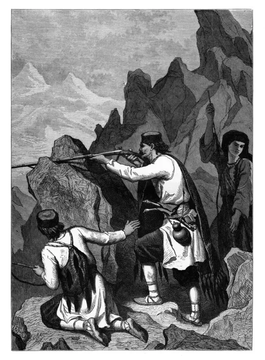 Framed Print : Montenegrins, c1890 Framed Print : Montenegrins, c1890
