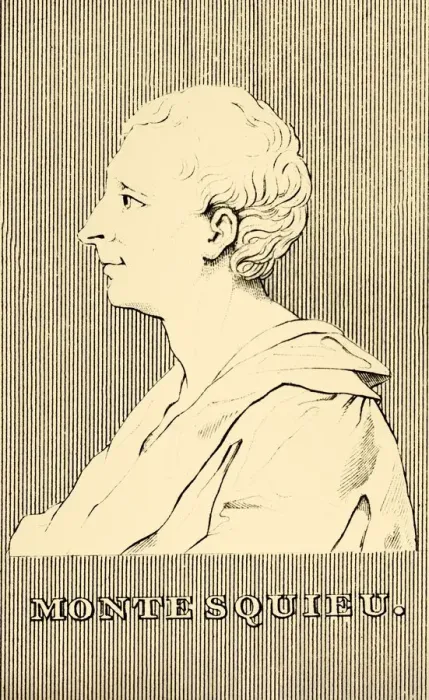 Framed Print : Montesquieu, (1689-1755), 1830. Creator: Unknown Framed Print : Montesquieu, (1689-1755), 1830. Creator: Unknown