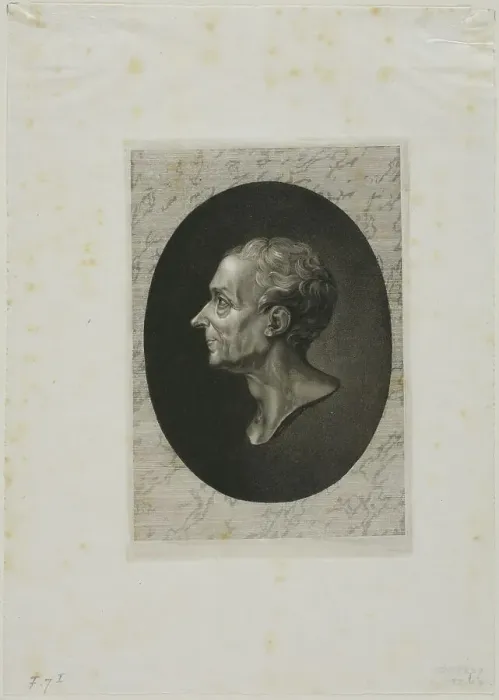 Framed Print : Montesquieu, n.d. Creator: Jean-Baptiste de Grateloup