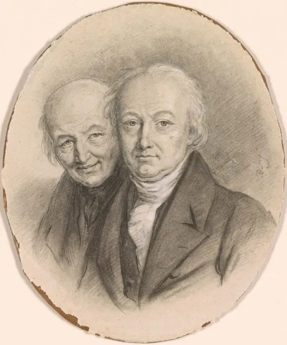 Framed Print : The Montgolfier Brothers, Mid of 1790s Framed Print : The Montgolfier Brothers, Mid of 1790s