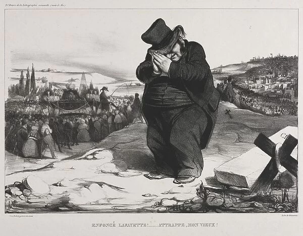 The Monthly Association (plate 22): Failed Lafayette! It Serves You Right, My Old Friend!, 1834