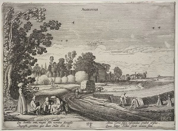 The Twelve Months: August. Creator: Jan van de Velde (Dutch, 1620-1662)