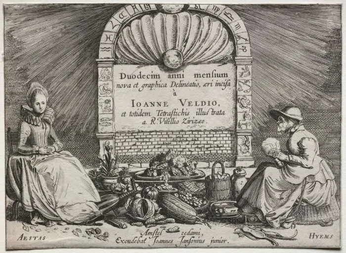 Framed Print : The Twelve Months. Creator: Jan van de Velde (Dutch, 1620-1662) Framed Print : The Twelve Months. Creator: Jan van de Velde (Dutch, 1620-1662)