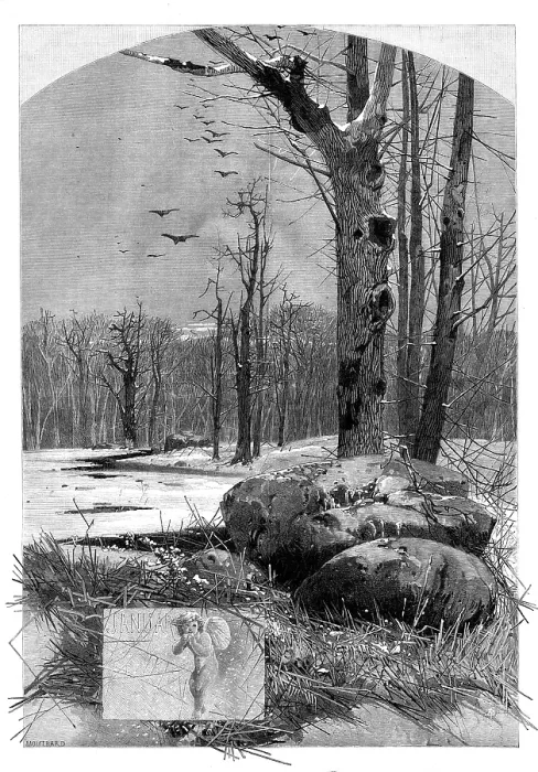 Framed Print : The Months: January, 1880. Creator: Unknown Framed Print : The Months: January, 1880. Creator: Unknown