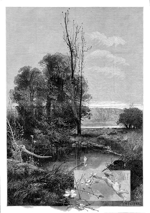 Framed Print : The Months: May, 1880. Creator: George Montbard Framed Print : The Months: May, 1880. Creator: George Montbard
