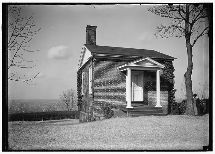 Framed Print : Monticello - outbuilding, between 1914 and 1918. Creator: Harris & Ewing. Monticello - outbuilding, between 1914 and 1918. Creator: Harris & Ewing Framed Print : Monticello - outbuilding, between 1914 and 1918. Creator: Harris & Ewing. Monticello - outbuilding, between 1914 and 1918. Creator: Harris & Ewing