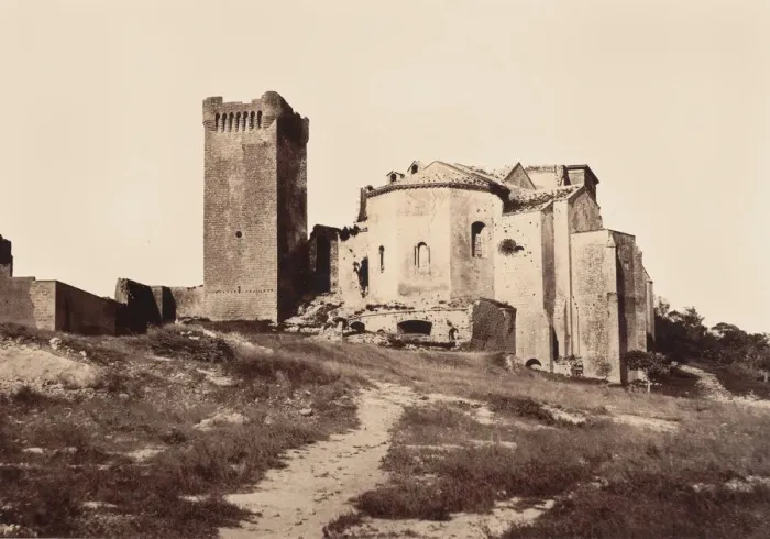 Framed Print : Montmajour, ca. 1862. Creator: Edouard Baldus Framed Print : Montmajour, ca. 1862. Creator: Edouard Baldus