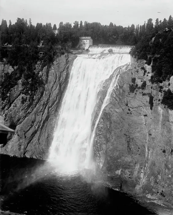 Framed Print : Montmorency Falls (near view from above), Quebec sic, Quebec, between 1900 and 1906. Creator: Unknown Framed Print : Montmorency Falls (near view from above), Quebec sic, Quebec, between 1900 and 1906. Creator: Unknown