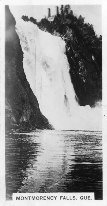 Framed Print : Montmorency Falls, Quebec, Canada, c1920s Framed Print : Montmorency Falls, Quebec, Canada, c1920s