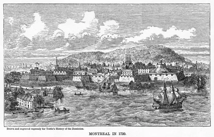 Framed Print : Montreal in 1729, (1877) Framed Print : Montreal in 1729, (1877)