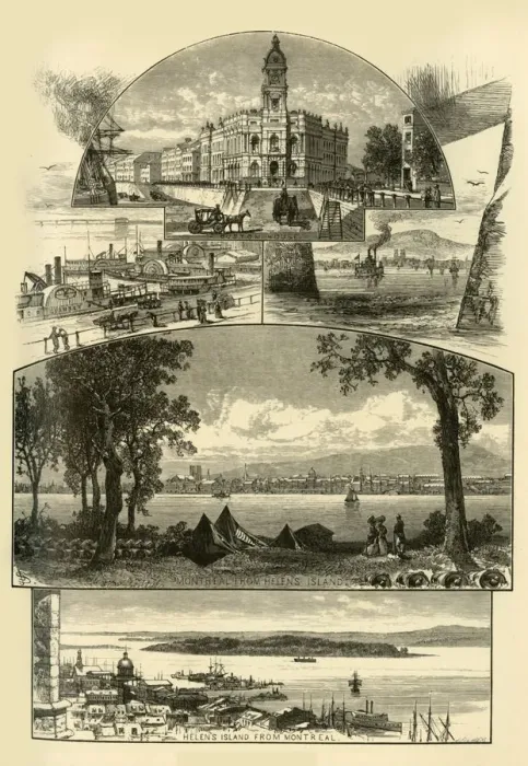Framed Print : Montreal, 1874. Creator: John Filmer Framed Print : Montreal, 1874. Creator: John Filmer