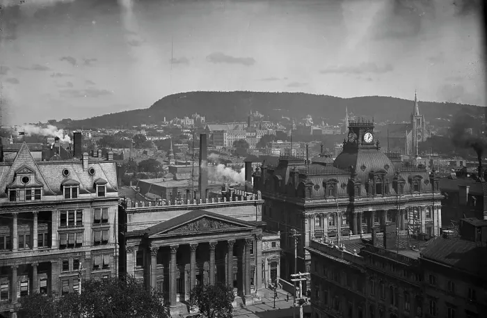 Framed Print : Montreal from the Church of Notre Dame, c1900. Creator: Unknown Framed Print : Montreal from the Church of Notre Dame, c1900. Creator: Unknown
