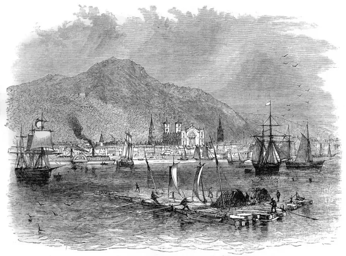 Framed Print : Montreal, Quebec, Canada, c18th century (c1880) Framed Print : Montreal, Quebec, Canada, c18th century (c1880)