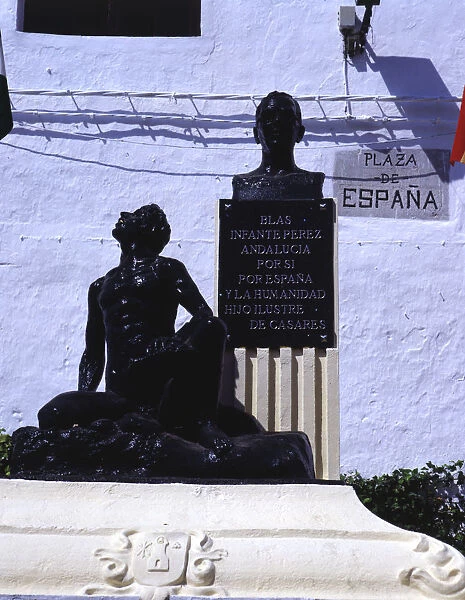 Monument to Blas Infante in Casares (Malaga), his hometown