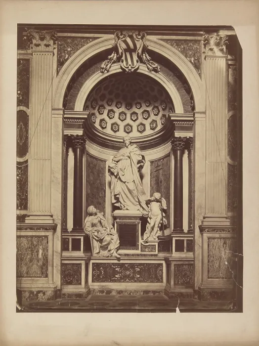 Framed Print : Monument to Cardinal Neri Corsini, Cappella Corsini... Rome, 1732-1735, (1875-1885). Creator: Unknown Framed Print : Monument to Cardinal Neri Corsini, Cappella Corsini... Rome, 1732-1735, (1875-1885). Creator: Unknown